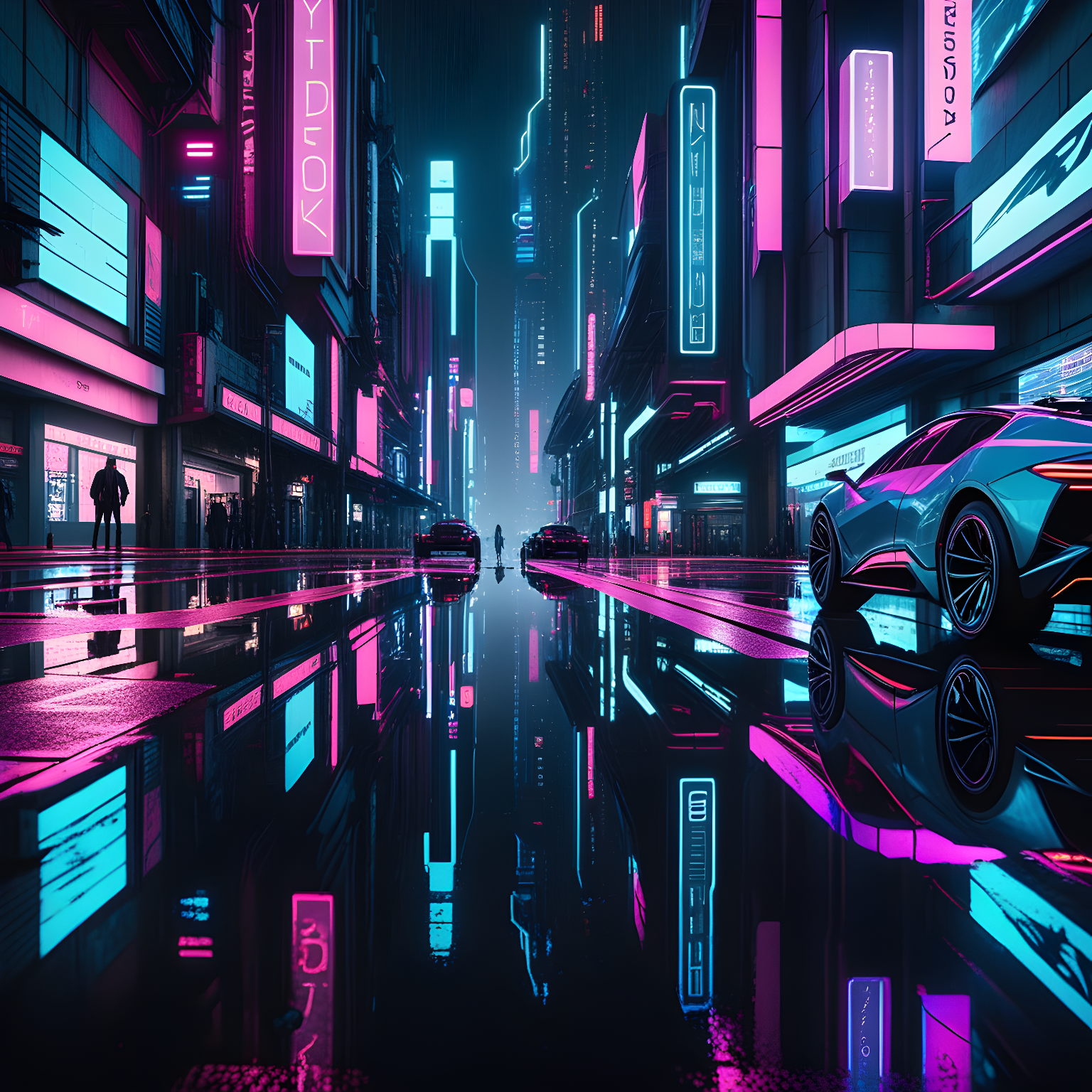 AI Cyberpunk Art